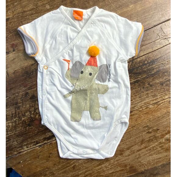 Jim Thompson Elephant‎ party onsie 6-12mo - Picture 1 of 3
